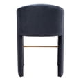 thumbnail image 4 of Emas Barstool Midnight Gray Barstool, Modern Style, Soft and smooth velvet fabric, Plywood, Indoor Bar, 4 of 5