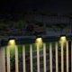 thumbnail image 2 of Paquete de 8 luces solares para patio, postes para cercas, luces con energía solar, iluminación exterior para escaleras, caminos y cubiertas, encendido/apagado automático, resistente al agua brillar Electrónica, 2 of 5