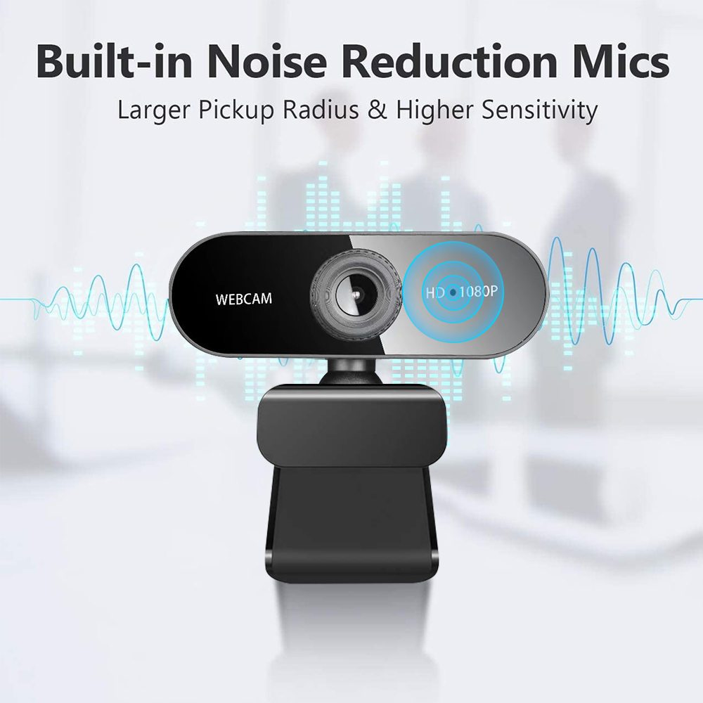 RONY 1080P Webcam with Dual Noise-Cancelling Mics photo 5