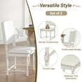 thumbnail image 5 of EUROCO 82.7" 7PCS Vintage Extendable Dining Table Set for 6-8,Wood Dining Room Table Set with Removable Leaf,4 Serrated Back Chairs and 2 Upholstered Back Dining Chairs,Rectangular Table Set for 6, 5 of 8