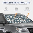 thumbnail image 4 of Fotbe Blue Flower 2-Piece Car Windshield Sun Shade | Sun Blocker for Car Windshield | Foldable Automotive Interior Accessories for Sun Protection-Small, 4 of 7