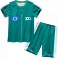 thumbnail image 2 of Kids Boys Girls Squid Game T-shirt+shorts Pyjamas Set, 2 of 2
