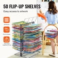 thumbnail image 4 of VEVOR Art Drying Rack 50 Removable Shelves Painting Drying Rack for Classroom, 4 of 8