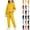#01-Yellow, variant on Girls 2 Piece Pullover Hoodie and Sweatpants Set Solid Color Long Sleeve Outfit with Kangaroo Pocket for Cozy Fall Winter School Daily Wear