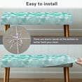 thumbnail image 4 of Jiueut Heart Pattern Dining Bench Cover, Stain Resistant Chair Seat Protector Cover Anti Dust Rectangle Bench Cushion Home Decor Accessorie for Dining Room Living Room Kitchen, 4 of 7