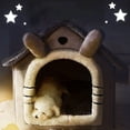 thumbnail image 3 of Foldable Dog House Kennel Bed Mat For Small Medium Dogs Cats Winter Warm Cat bed Nest Pet Products Basket Pets Puppy Cave Sofa ShopWise Round, 3 of 29