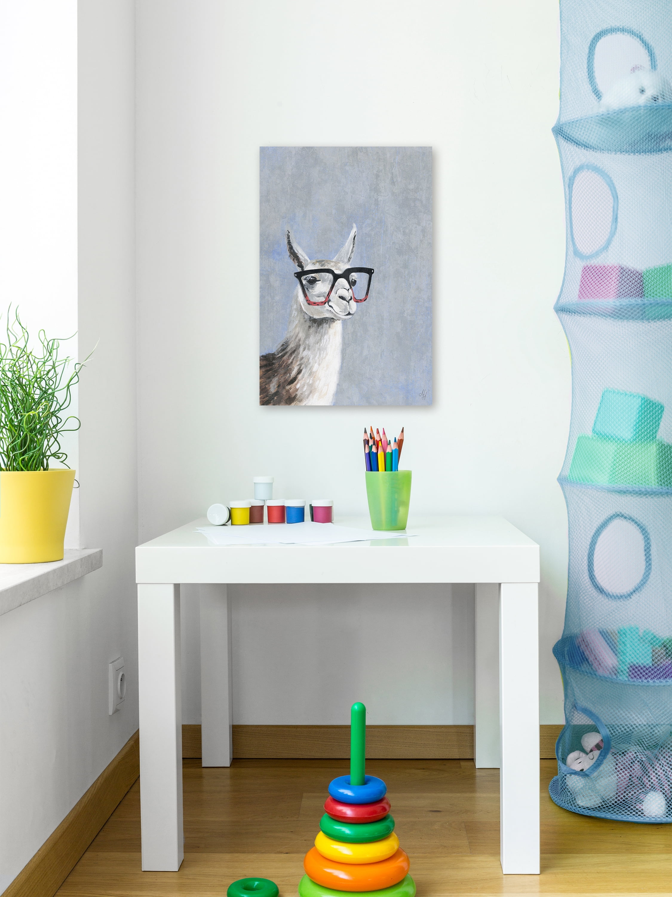 Marmont Hill Smart Llama IV Canvas Wall Art