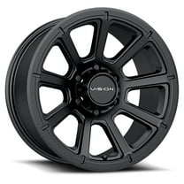 17x8.5 Vision Off-Road 353 Turbine Matte Black Wheel 6x5.5 (18mm)