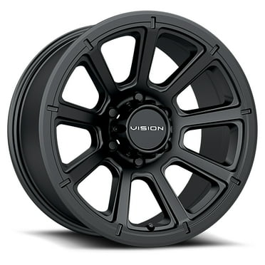 16x8 Vision Off-Road 353 Turbine Matte Black Wheel 6x5.5 (0mm)