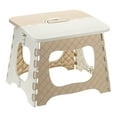 thumbnail image 1 of Uxcell Taburete Plegable de 9" para Adultos Capacidad de 275 lbs Taburete Antideslizante con Mango Taburetes Plegables Caqui, 1 of 7