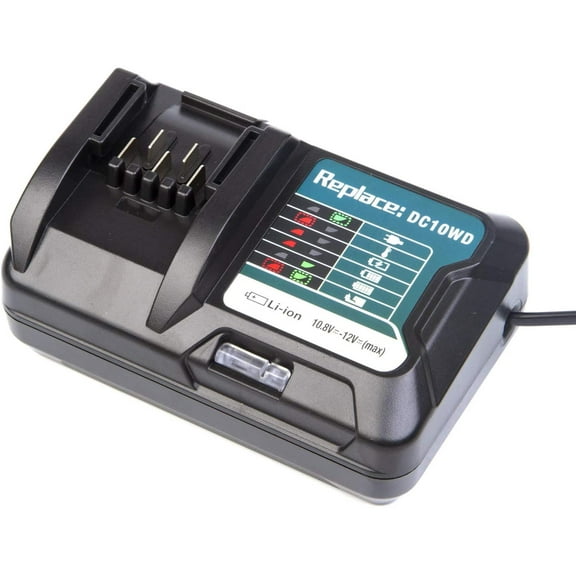 Manunclaims 10.8V 12V Power Tool Charger for Makitas 10.8V 12V DC10WD BL1016 BL1021B BL1041B FD05