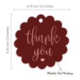 thumbnail image 6 of Inkdotpot Real Rose Gold Foil Thank You Bridal Shower Tags Favor Hang Paper Tags 100 Piece, 6 of 7