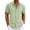01# Light Green, variant on Qwertyu Hawaiian Shirt for Men Summer Cotton Linen Solid Casual Mens Short Sleeve Button Down Shirts Dark Green XL