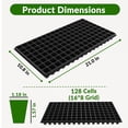 thumbnail image 5 of Gardzen Paquete de 10 Bandejas para Semillas de 128 Celdas, Bandeja de 3.8 cm de Profundidad para Plántulas, Bandejas Duraderas con Agujeros de Drenaje, 5 of 5
