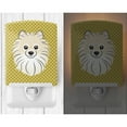 thumbnail image 2 of Caroline's Treasures BB1135CNL Tan Checkered Pomeranian Ceramic Night Light, 6x4x3", multicolor, 2 of 2