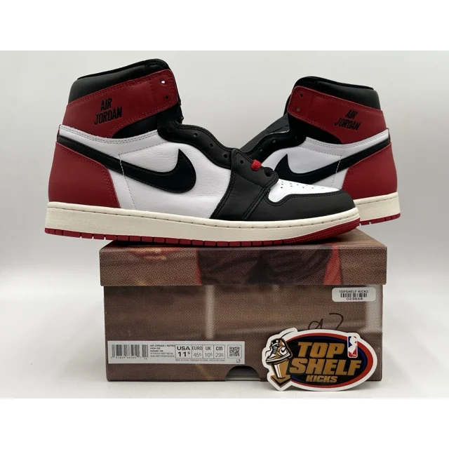 DS New N I-K-E A i r-Jor-dan Retro 1 High OG Black Toe Reimagined 2025 Size 11.5