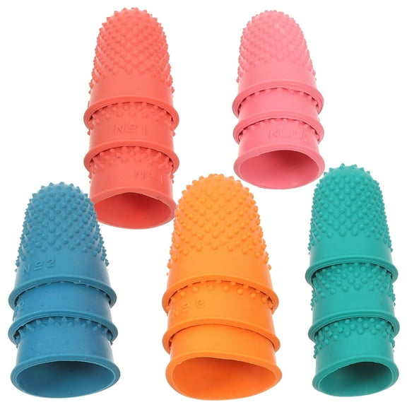 FESTFENDS Rubber Finger Guards Pink For General Users Office Work 15Pcs 1.4X1.0X1.0in