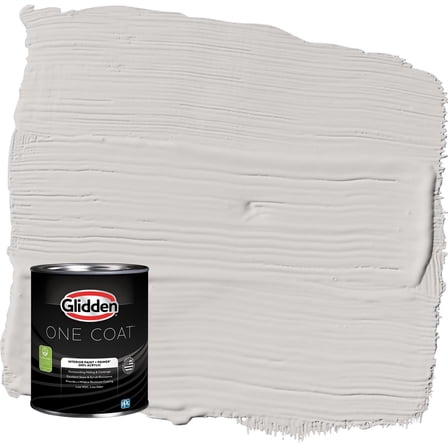 Glidden One Coat Elusion / Grey Semi-Gloss Interior Paint with Primer, 1 Quart