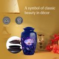 thumbnail image 5 of MUKTIVE Daisy Urns for Adult Ashes Men - Blue Large Urns for Human Ashes Adult Male - Purple Decorative Urn for Mother - 10 Inch Cremation Urn for Female, 5 of 7