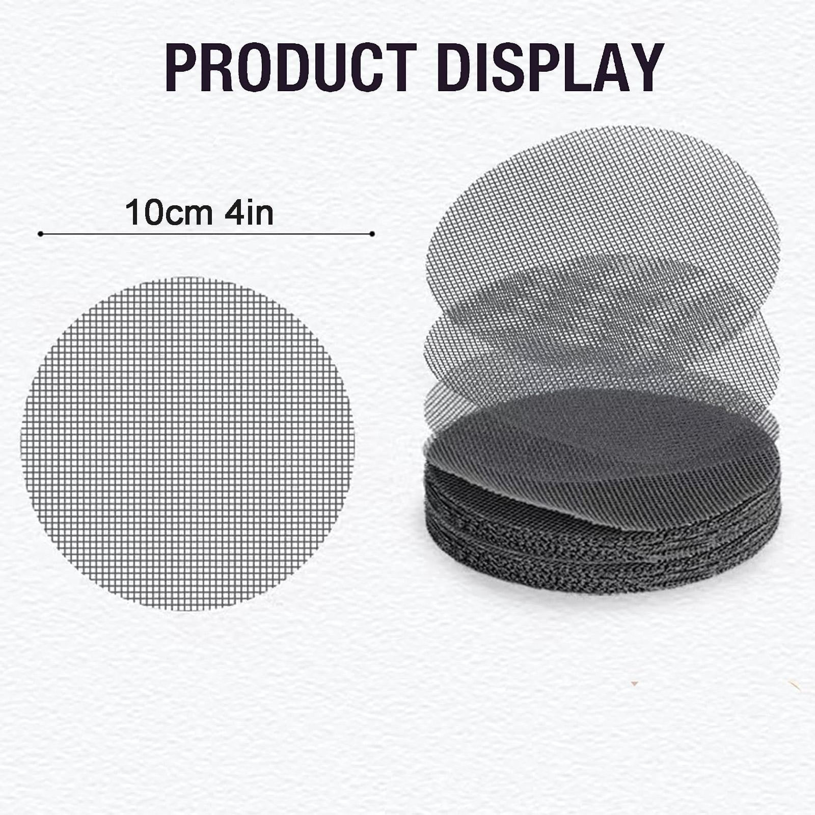 SMKE Mesh Pot Drainage Covers - Fiberglass Rounds To Prevent Soil Loss For Indoor Planter,Round Pot Bottom Mesh,Flower Pot Hole Mesh 150pc - 1",2",4" Round for Soil Loss Prevention Bonsai Bottom Grid
