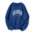 thumbnail image 2 of Women's Sweatshirts 2025 Los Angeles Sweatshirt Trendy Casual Crewneck Pullover Tops Streetwear Sweatshirt for Women, 2 of 6
