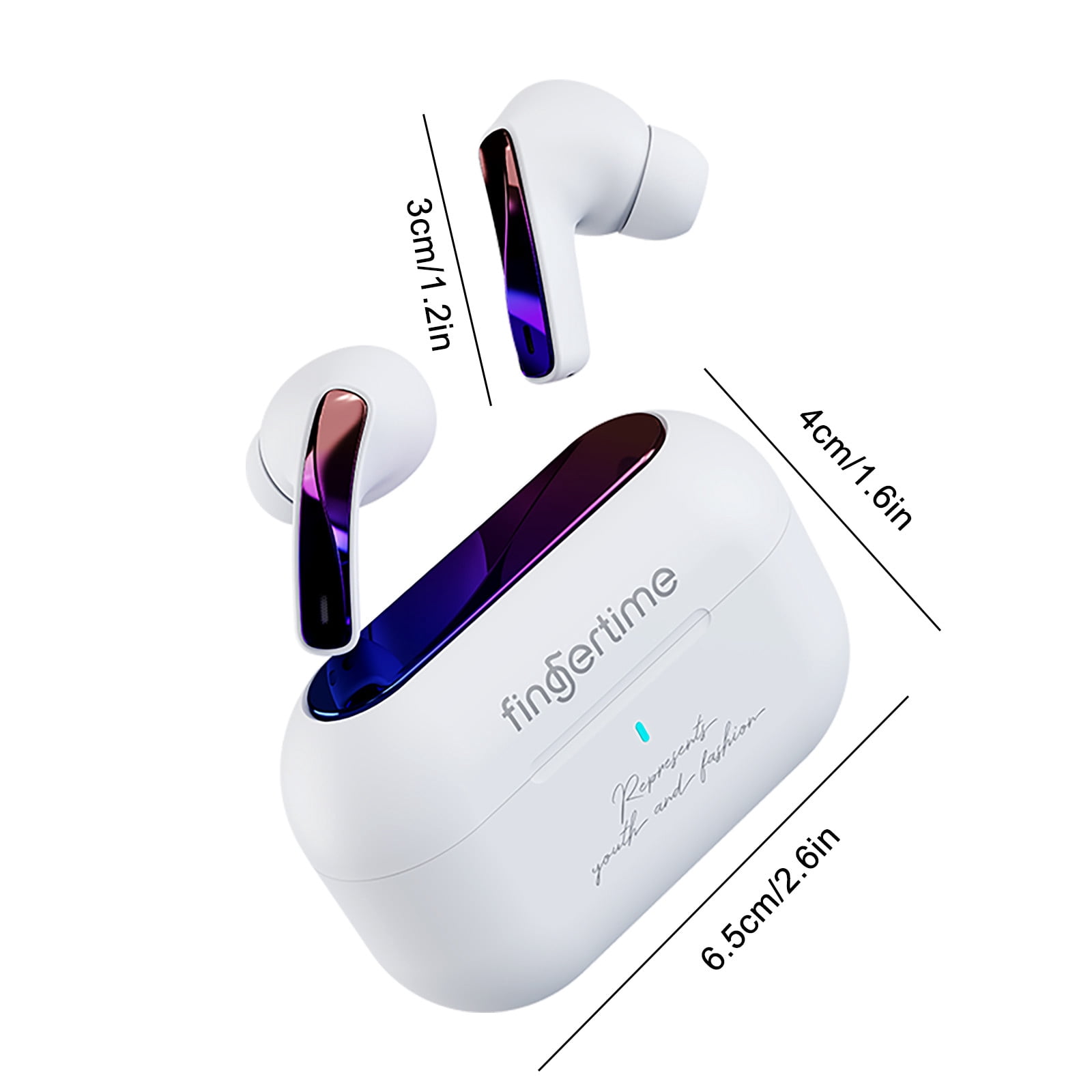 Go Air Pop True Wireless Bluetooth Earbuds & Charging Case - Black, Dual Connect, IPX4 Sweat Resistance, Bluetooth 5 Connection, 3 EQ Sound Settings Signature, Balanced, Bass Boost
