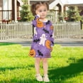 thumbnail image 7 of Halloween Pattern Ghost Girls'long-sleeved dress Thickened A-dress Warm Dress Basic Shirt Party Dresses, 7 of 7