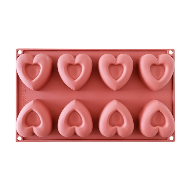 8 Even Hearts Cake Baking DIY Fondant Chocolate Cake Decoration Tools Kitchen Baking Tools
