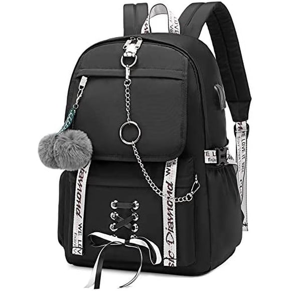 Mochila Escolar Spotted Tiger para Niñas Estilo Estético y Gótico