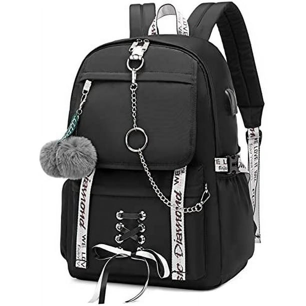 Mochila Escolar Spotted Tiger para Niñas Estilo Estético y Gótico