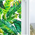 thumbnail image 3 of Leaves Shower Curtian Green Tropical Palm Leaves Banana Leaves Brightness Leaves Fabric Polyester Shower Curtain 72 X 72 Inches, 3 of 4