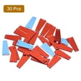 thumbnail image 3 of Unique Bargains 30Pack Irregular Acrylic Sew on Mirror Pieces Rhinestones Beads, Red 27x11mm, 3 of 6