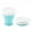 SKY BLUE, variant on Portable Silicone Folding Water Cup 200/350ml Heat Resistant Telescopic Collapsible Foldable Mug With Lid For Travel Camping