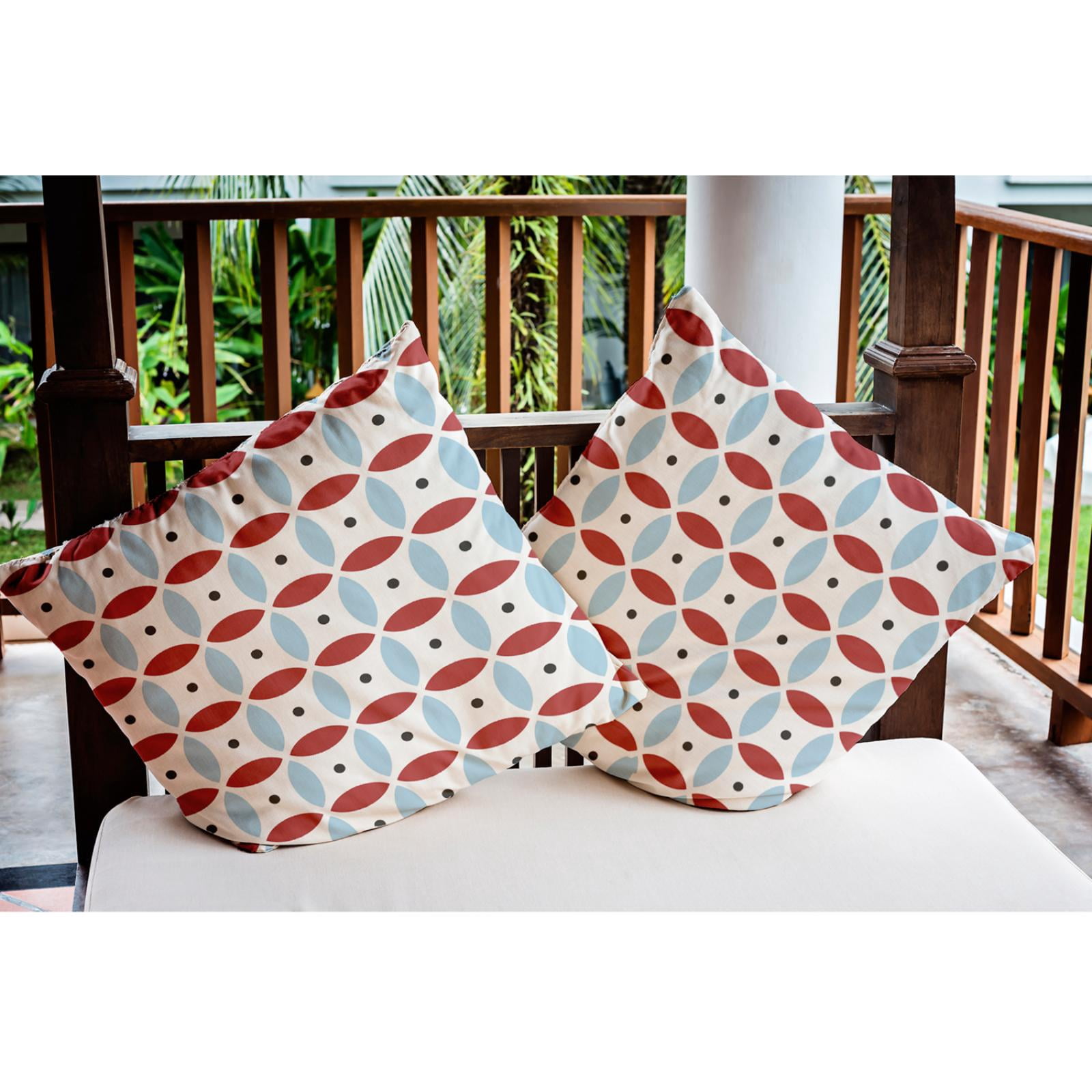 E by Design Geometric Indoor/Outdoor Throw Pillow