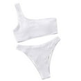 thumbnail image 3 of Sngxgn Women Two Piece Swimsuit Bathing Suits for Women Tummy Control High Waisted Swimsuits(White,S), 3 of 6
