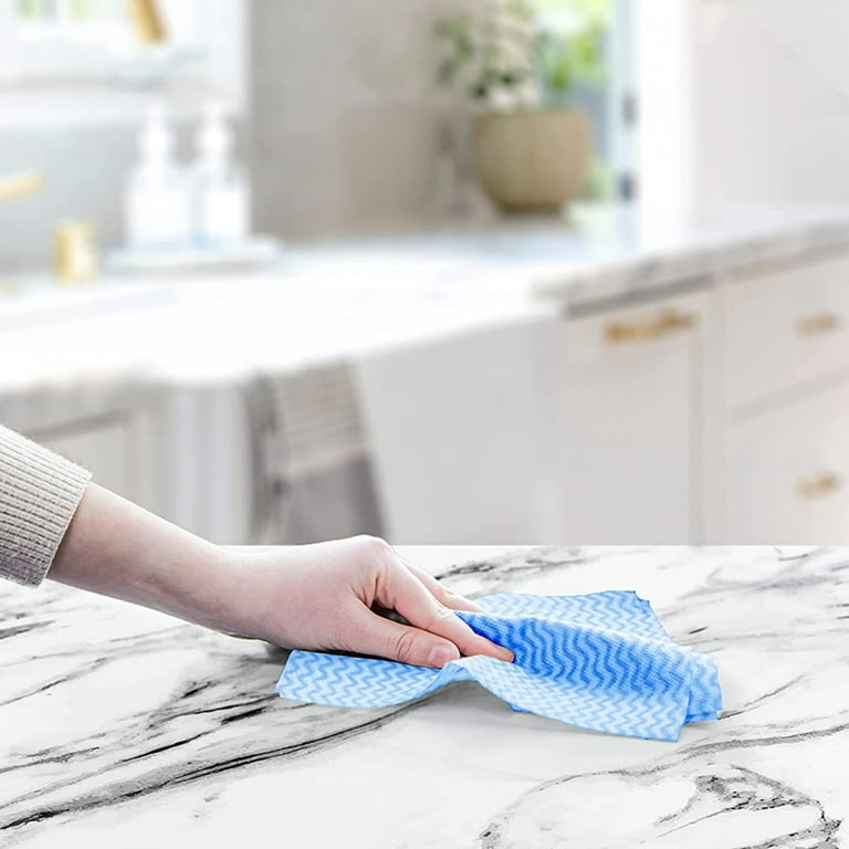 4 Pcs Microfiber Wipe Kitchen Dishes Towels Reusable Wash Cloths