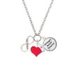 thumbnail image 2 of Delight Jewelry Te Amo Infinity Sign - Red Heart Nurse Strong Zoe Necklace, 2 of 4