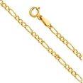 thumbnail image 4 of Cadena De Oro Italiano 14k, Figaro 3x1 Hueca, 55 Cm, 2.6mm, 4 of 5