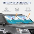 thumbnail image 3 of Kdxio Lighthouse Sea Port Print 2-Piece Sun Shade Front Windshield - Foldable Car Front Window Sunshades For Most Sedans Suv Truck, 3 of 6