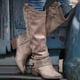 thumbnail image 1 of Botas de montar de vaquero a la moda para mujer, zapatos informales cálidos de tacón medio, botas de tubo medio Wmkox8yii  sdhk302, 1 of 4