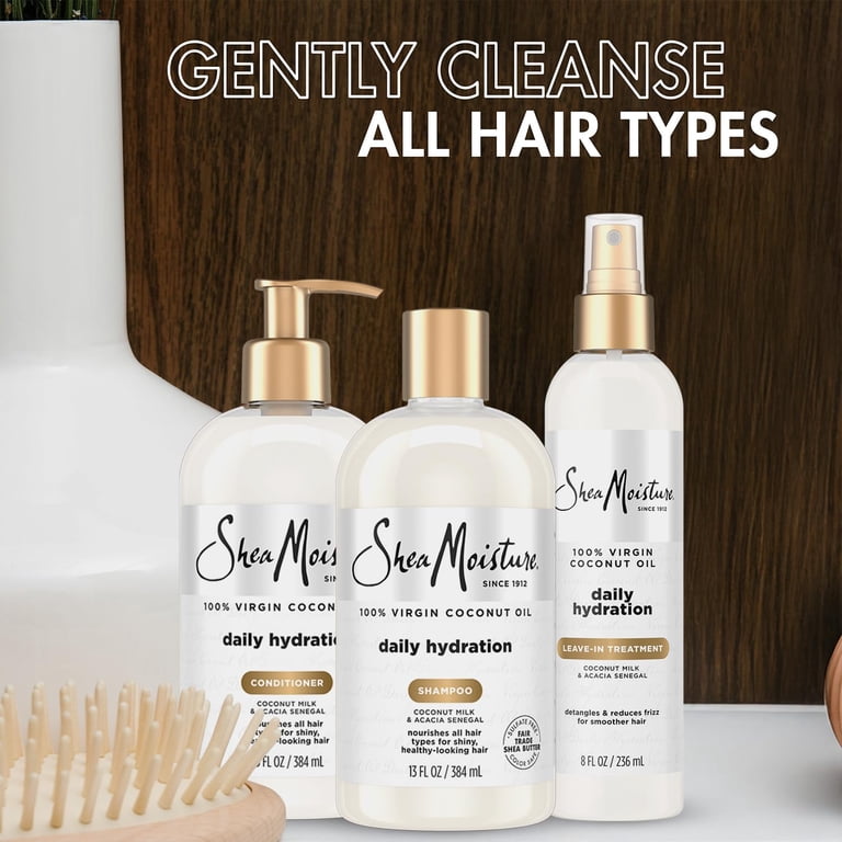 SheaMoisture Shampoo & Conditioner Set, Daily Hydration, 3pk