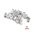 thumbnail image 3 of 20Pcs Flat Head Rivet Nut M3 M4 M5 M6 M8 M10 Aluminum Alloy Threaded Rivet Insert Nut Set Cap Rivet Nut, 3 of 7