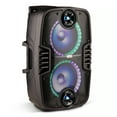thumbnail image 2 of QFX PBX-311 2 x 10 in. Bluetooth Speaker with LED Light Effects, Black, 2 of 7