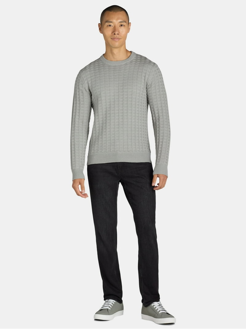 【極美品】Materialize Wear crew neck sweater Tribekka 44 Men's Textured Crewneck Sweater, Sizes XS-3XL