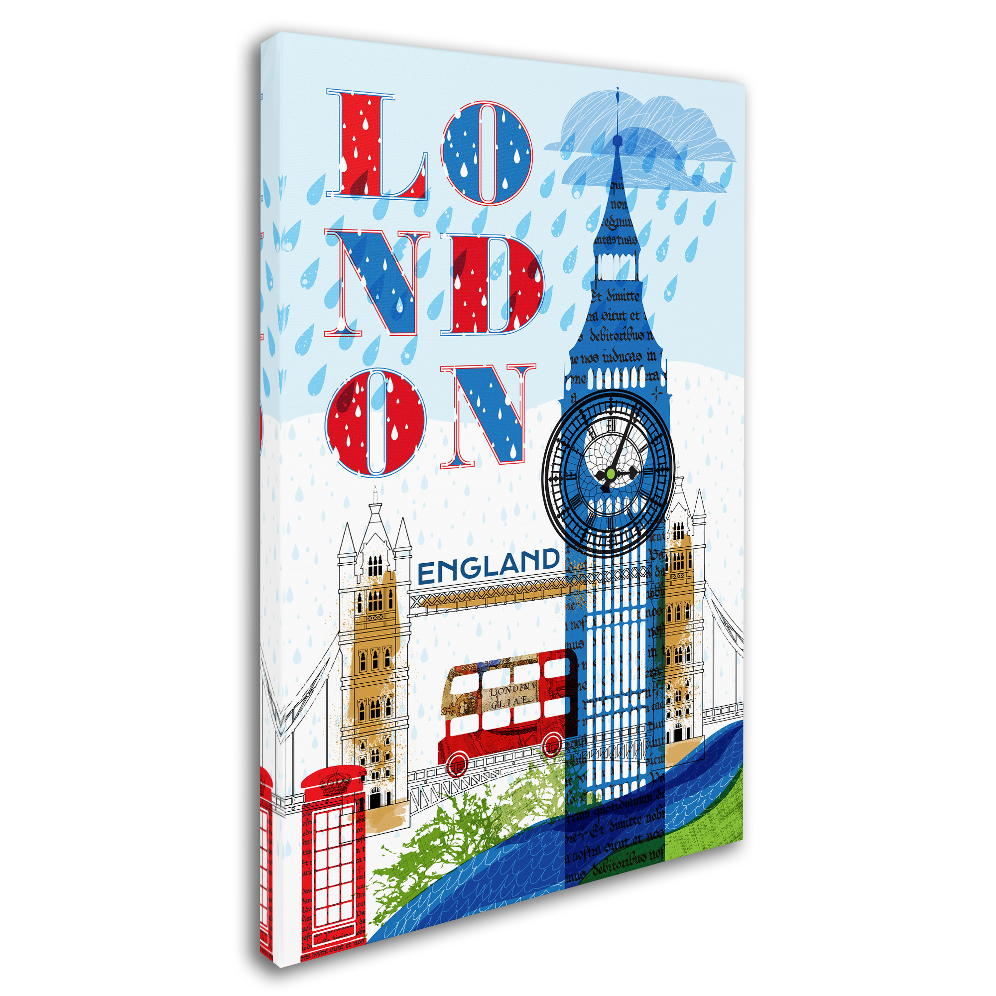 Trademark Fine Art 'London' Canvas Art by Lisa Powell Braun