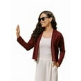 thumbnail image 4 of Sucegi Summer Must - Have! Women's Versatile Thin, Breathable Long - Sleeve Open - Front Cardigan., 4 of 5