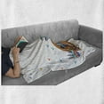 thumbnail image 6 of Moose Soft Flannel Fleece Throw Blanket, Colorful Antlers Boho Deer Retro Winter Rain Pattern Rainbow Heart Animal Theme, Cozy Plush for Indoor and Outdoor Use, 50" x 60", Multicolor, by Ambesonne, 6 of 6