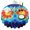Colorful Tie Dye-1, variant on Rainbow Tie Dye Mandala Pattern Round Tablecloth 60"x60",Wrinkle Wipeable Table Cloth for Kitchen Dining Room Picnic Patio Party