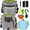Charcoal Gray, variant on 3-in-1 Pouch for , Hands-Free Bag with Clicker & Poop Bag Dispenser, Adjustable Pack with Belt Loop Clip for Walk, Park, Outdoor Essentials