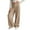 Khaki, variant on CPNG Girls' Corduroy Wide Leg Pants High Waisted Button Front Zipper Loose Wide Leg Casual Sweat Pants with Side Pockets(Light Pink,13-14 Years)